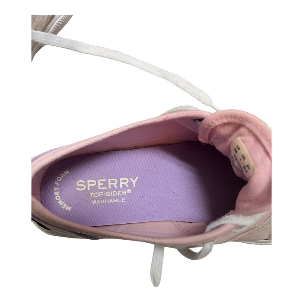 Sperry Kids Gradient Ombre Lace-Up Sneakers Pink Purple Size 2M - Picture 10 of 10